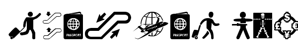 Airport Icons font preview